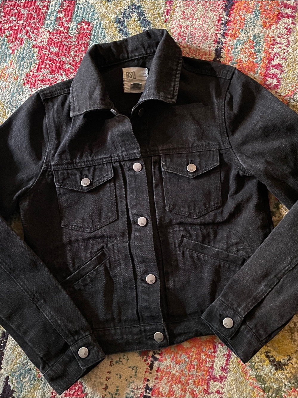 RSQ Black Denim Jacket